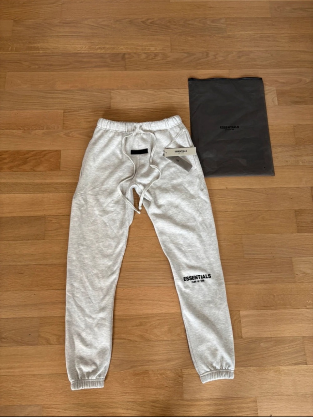 Extra Small Essentials Gray Logo Joggers Pants
